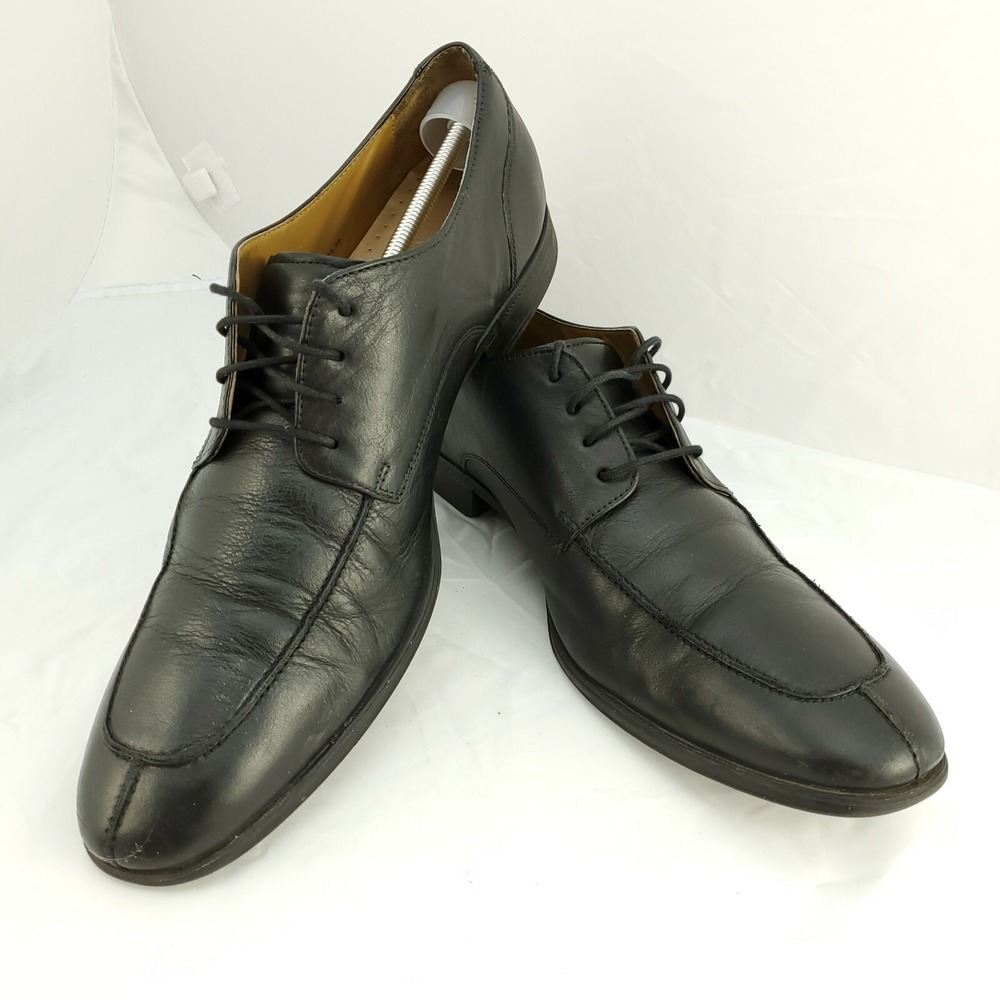 Cole Haan Men's 13M Split Toe Derby Oxford Dress Shoes Black Leather C12328
